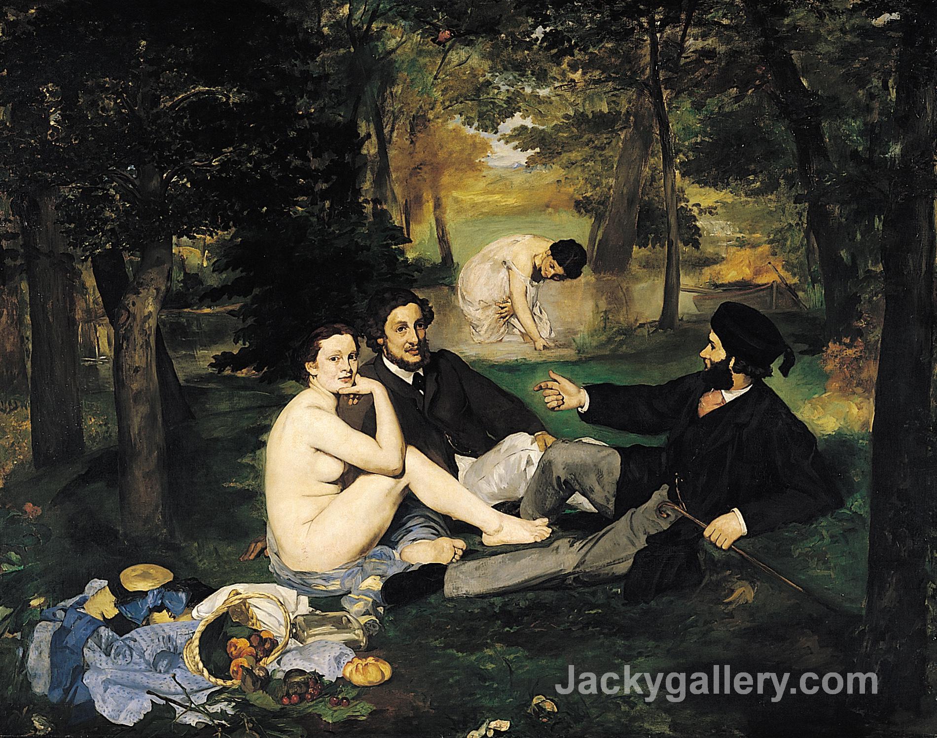 The Luncheon on the Grass by Edouard Manet paintings reproduction